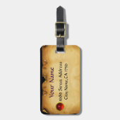 SIEGEL DER KNIGHTS TEMPLAR Parchment GEM rot Gepäckanhänger (Vorderseite vertikal)