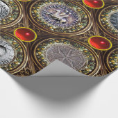 SIEGEL DER KNIGHTS TEMPLAR Red Ruby Gems Geschenkpapier (Ecke)