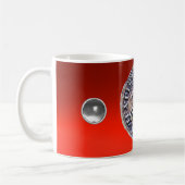SIEGEL DER KNIGHTS TEMPLAR Red Ruby Gemstone Kaffeetasse (Links)