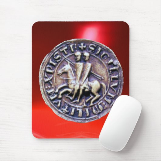 SIEGEL DER KNIGHTS TEMPLAR rot Mousepad (Mit Mouse)