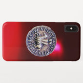 SIEGEL DER KNIGHTS TEMPLAR rote Bordeaux Case-Mate iPhone Hülle (Rückseite (Horizontal))
