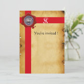 SIEGEL DER KNIGHTS TEMPLAR, Rotwachs-Monogramm, Fi Einladung (Stehend Vorderseite)