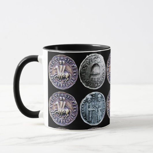 SIEGEL DER KNIGHTS TEMPLAR Schwarz Tasse (Links)