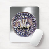 SIEGEL DER KNIGHTS TEMPLAR weiß Mousepad (Mit Mouse)