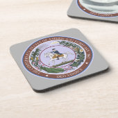 Siegel der Konföderation Getränkeuntersetzer (Linke Seite)