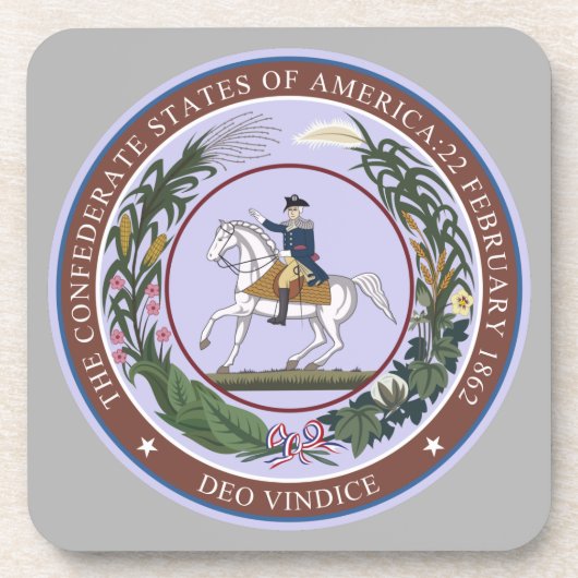 Siegel der Konföderation Getränkeuntersetzer (Vorderseite)