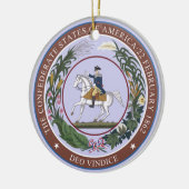 Siegel der Konföderation Keramik Ornament (Links)