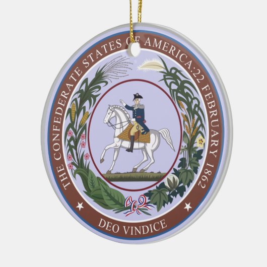 Siegel der Konföderation Keramik Ornament (Links)