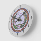 Siegel der Konföderation Runde Wanduhr (Winkel)