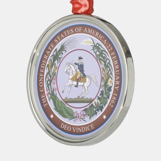 Siegel der Konföderation Silbernes Ornament (Links)