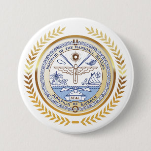 Siegel der Marshallinseln Button