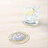 Siegel der Marshallinseln Runder Pappuntersetzer (Vor Ort)