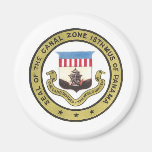 SIEGEL DER PANAMAKANAL-ZONE MAGNET