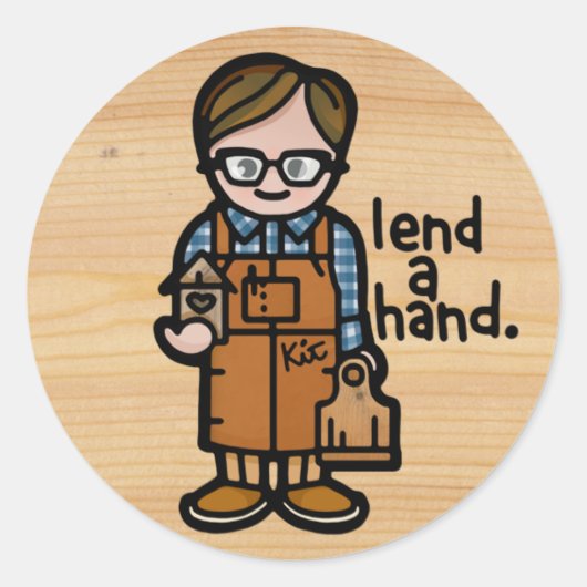 Siegel der Qualität. Runder Aufkleber (Vorderseite)