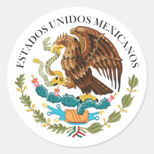 Siegel der Regierung Mexiko, Mexiko Runder Aufkleber