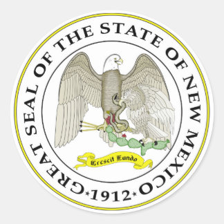 Siegel der Republik Mexiko - Staat - Symbol Runder Aufkleber
