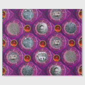 SIEGEL der RITTER TEMPLAR lila roten karminroten Geschenkpapier (Flach)