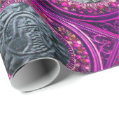 SIEGEL der RITTER TEMPLAR lila roten karminroten Geschenkpapier (Rolleneckpunkt)