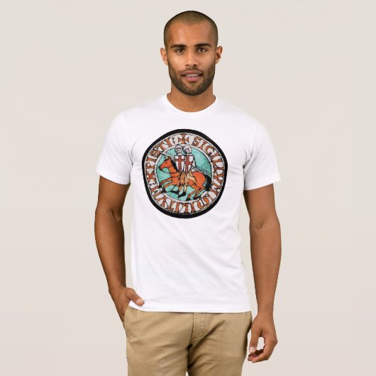 Siegel der Ritter Templar T-Shirt (Vorne ganz)