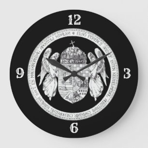 Siegel der Rundschau des ungarischen Königreichs Große Wanduhr