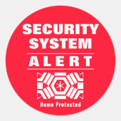 SIEGEL DER SICHERHEIT RUNDER AUFKLEBER (Vorderseite)