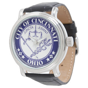 Siegel der Stadt Cincinnati, Ohio Armbanduhr