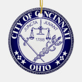 Siegel der Stadt Cincinnati, Ohio Keramik Ornament (Vorne)