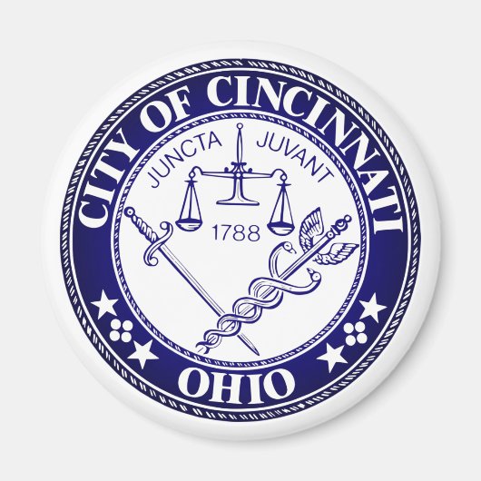Siegel der Stadt Cincinnati, Ohio Magnet (Vorne)