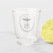 Siegel der Stadt Columbus Schnapsglas (Rückseite)