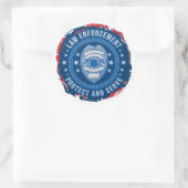 Siegel der Strafverfolgung Runder Aufkleber (Tasche)