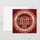 Siegel der Universität Miskatonic Einladung (Vorne/Hinten)