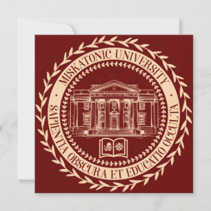 Siegel der Universität Miskatonic Einladung