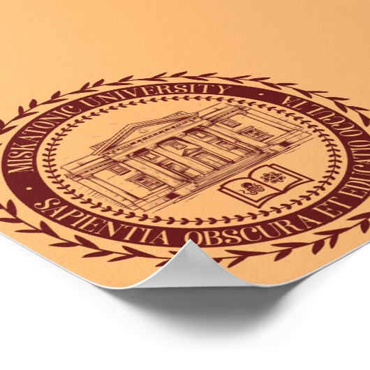 Siegel der Universität Miskatonic Poster (Ecke)