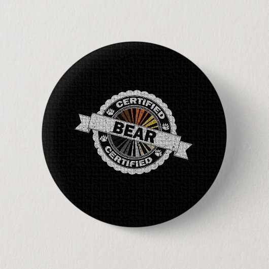 Siegel der Zulassung für Gay Bear Button (Vorderseite)