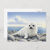 Siegel der Zulassung Wildtiere von Säuglingen Post Postkarte (Vorne/Hinten)