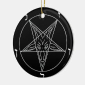 Siegel des Baphomet Keramik Ornament (Links)