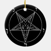 Siegel des Baphomet Keramik Ornament (Hinten)
