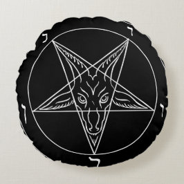Siegel des Baphomet Rundes Kissen