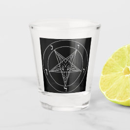 Siegel des Baphomet Schnapsglas
