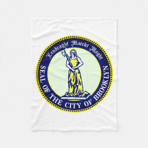 Siegel des Bezirks Brooklyn New York _1 Fleecedecke