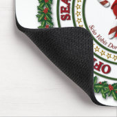Siegel des Büros des Weihnachtsmanns Mousepad (Ecke)