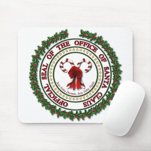 Siegel des Büros des Weihnachtsmanns Mousepad (Mit Mouse)