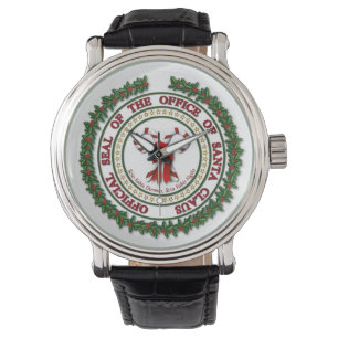 Siegel des Büros von Santa Claus Watch Armbanduhr