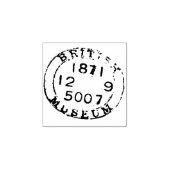 Siegel des Dokuments des authentischen Museums Gummistempel (Prägung)