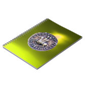 SIEGEL DES Gelbs der RITTER TEMPLAR Notizblock (Linke Seite)