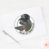 Siegel des Genehmigungsaufklebers Runder Aufkleber (Umschlag)