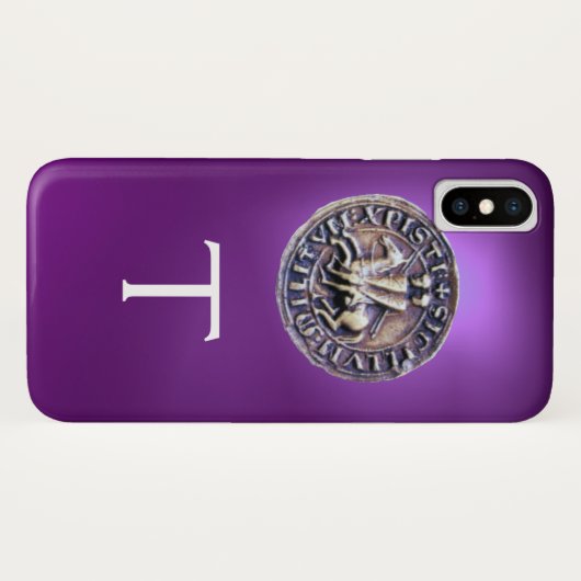 SIEGEL DES KNIGHTS TEMPLAR MONOGRAM Case-Mate iPhone HÜLLE (Rückseite (Horizontal))