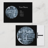 SIEGEL DES KNIGHTS TEMPLAR MONOGRAM VISITENKARTE (Vorne/Hinten)