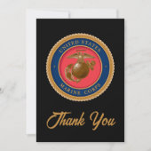 Siegel des Meereskorps Dankeskarte (Vorderseite)