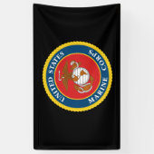 Siegel des Meereskorps - flach Banner (Vertikal)